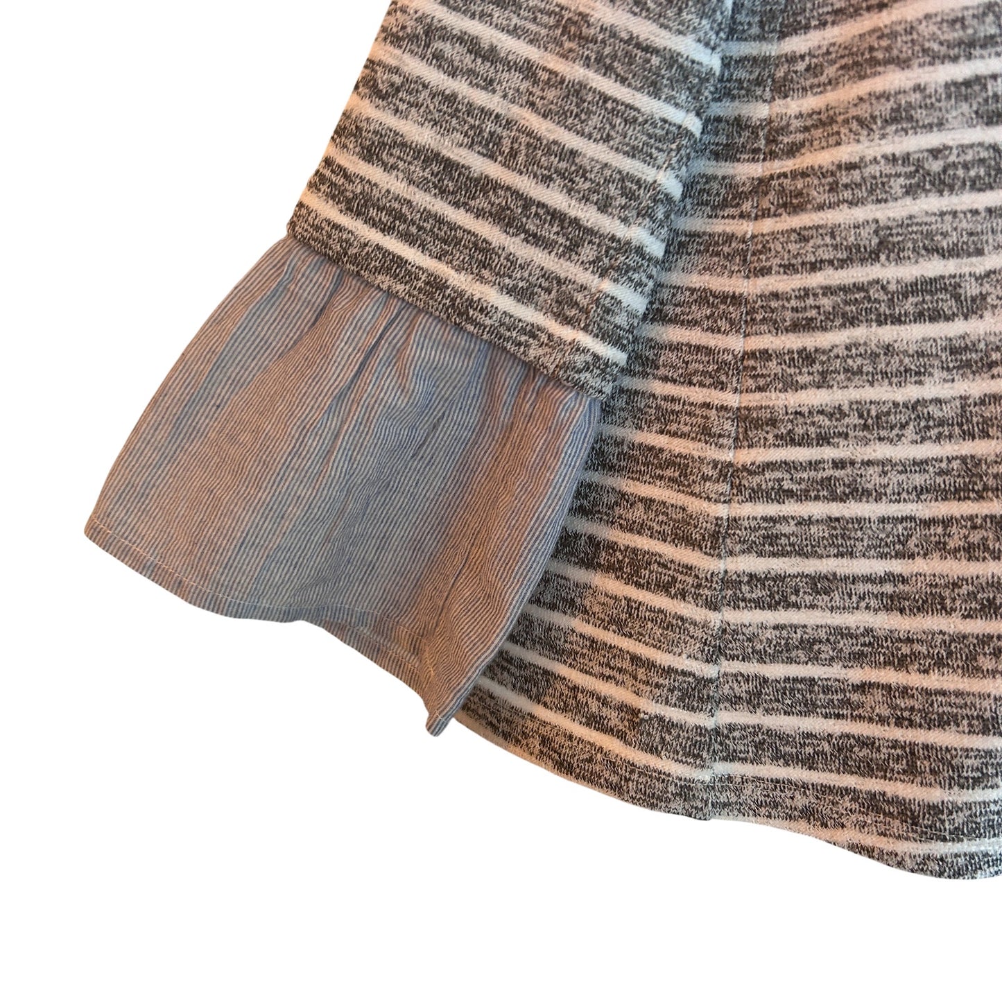 THML Black, Blue, White Striped Long Sleeve Pullover Top Womens Size Small