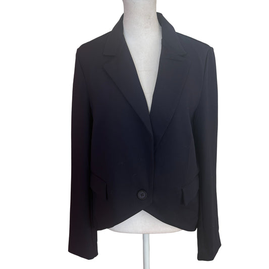 Susana Monaco NWT Navy Blue Midnight Angled Blazer Womens Size Medium NEW