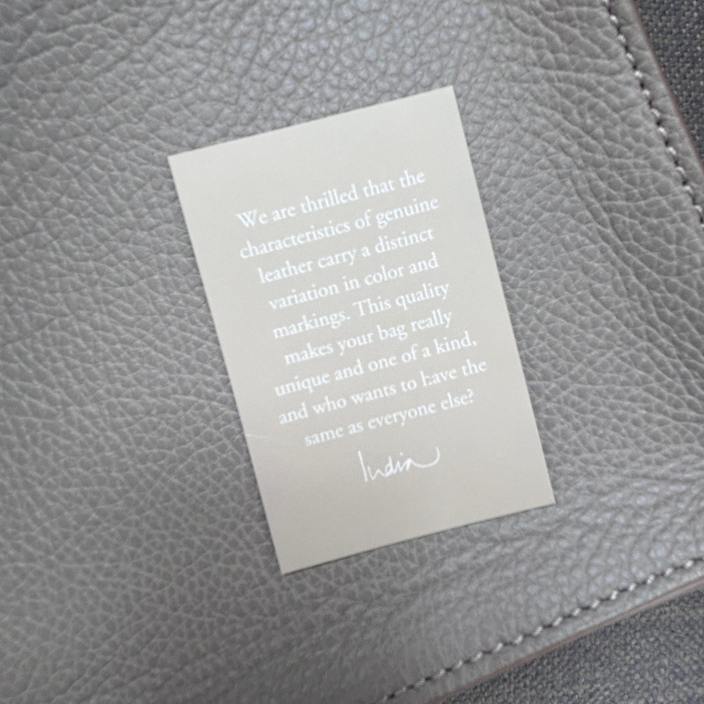 India Hicks Taupe Brown Big Zipper Pebbled Leather Clutch Bag