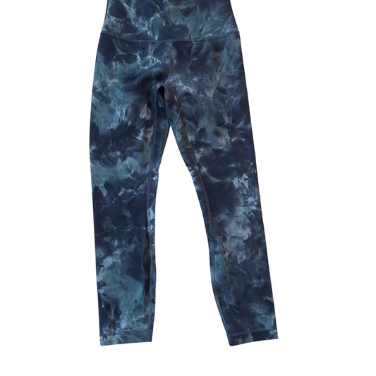 Lululemon Gray and  Green Tie Dye Align High Rise 23" Leggings Womens Size 4