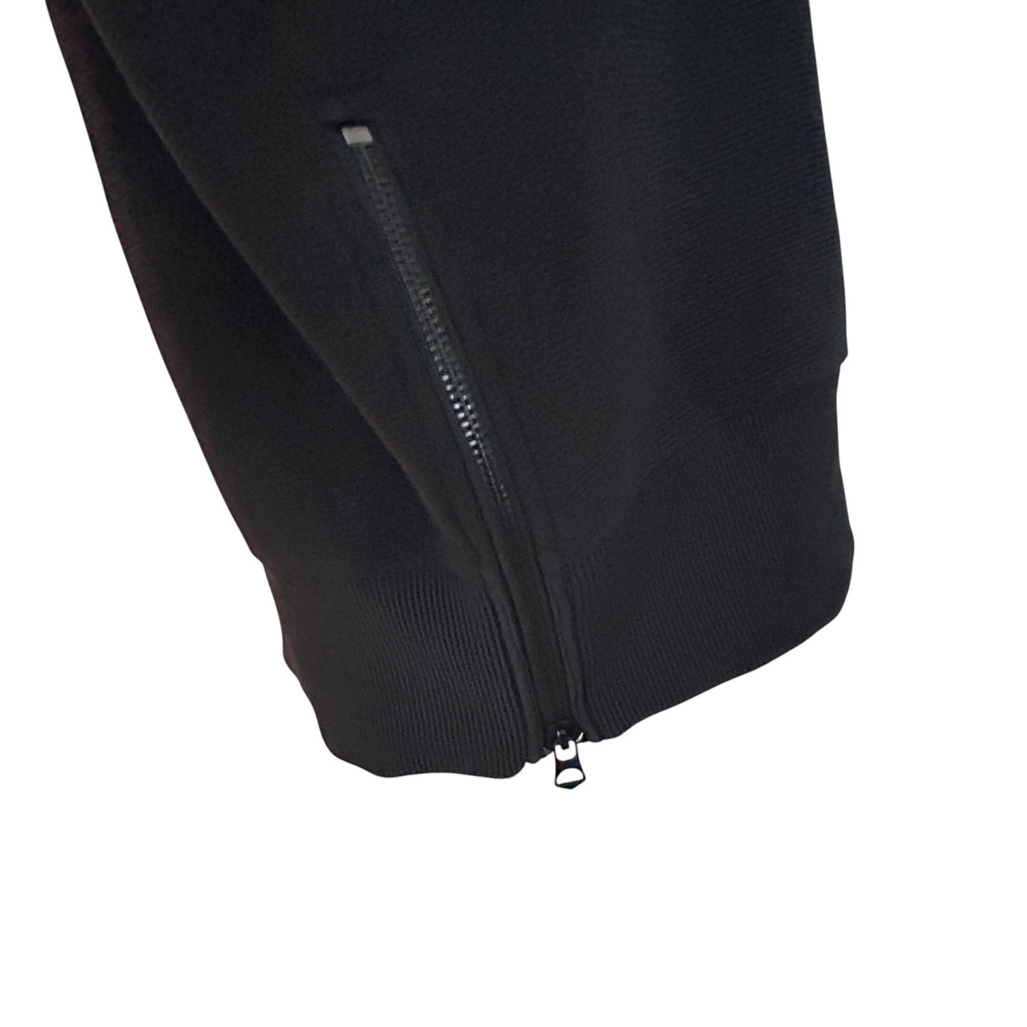 Varley Black Milton Sweat Cowl Neck Side Zip Pullover Womens Size Extra Small