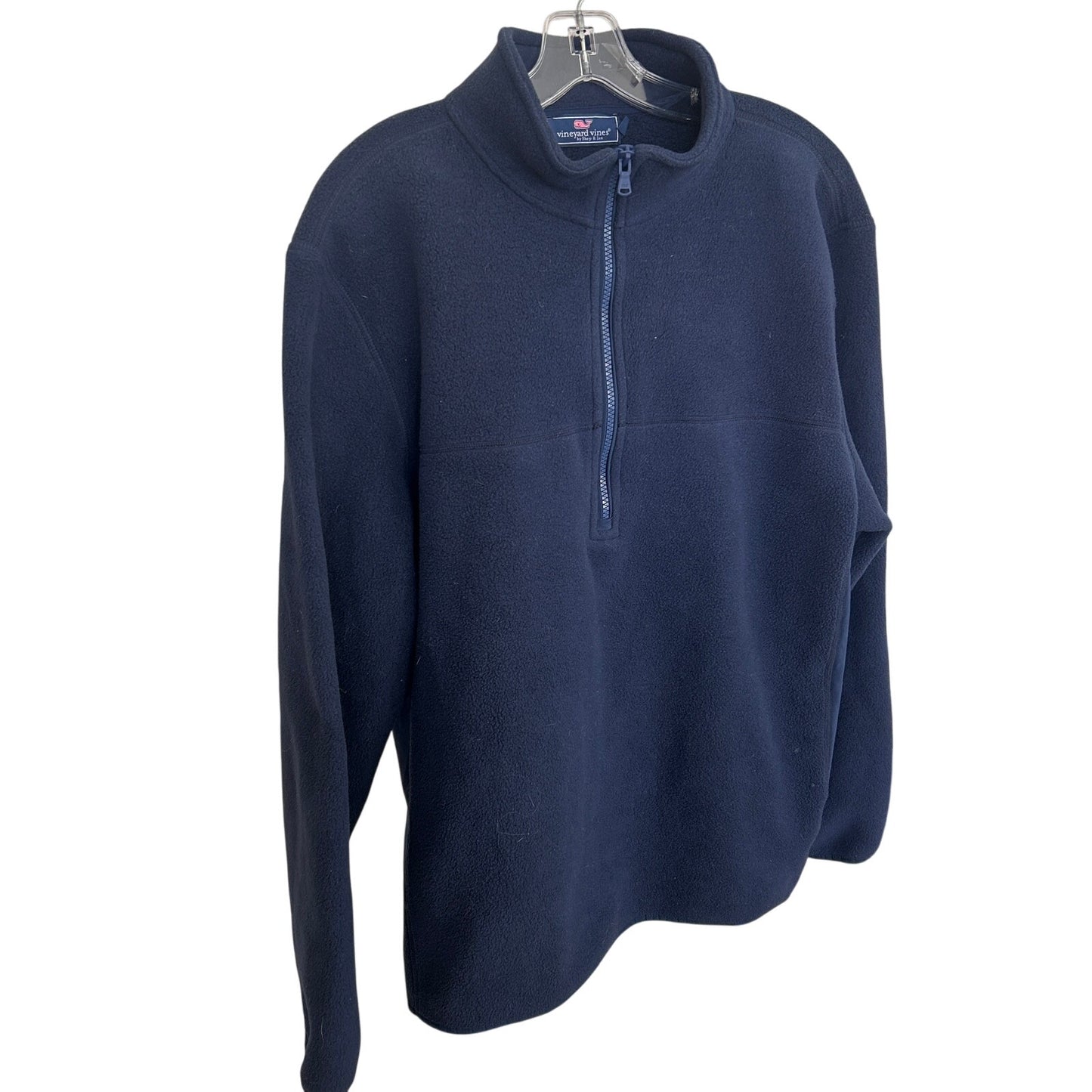 Vineyard Vines Navy Blue 1/4 Zip Fleece Pullover Men's Size Large