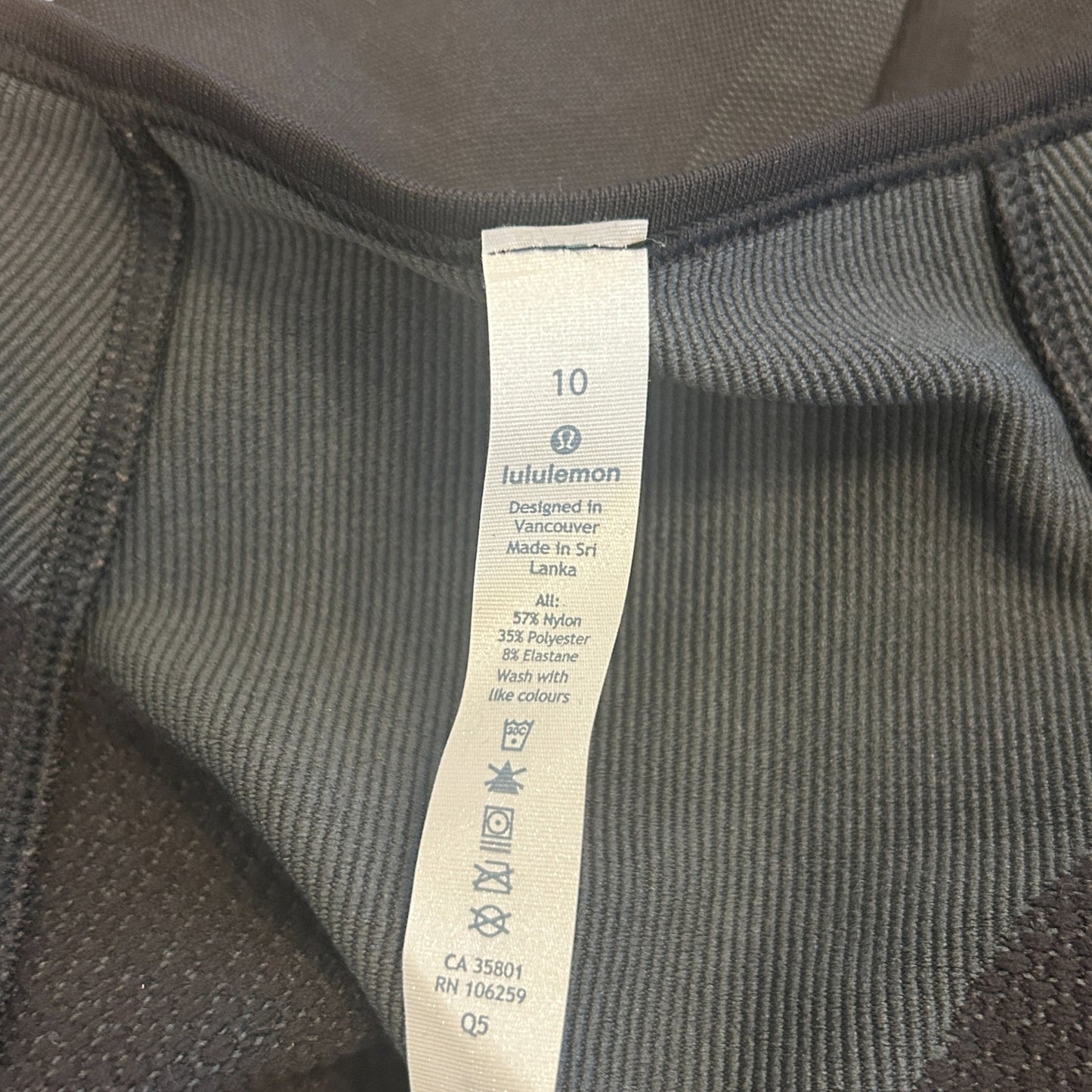 Lululemon Black For the Chill of It Full Zip Jacket Womens Size 10