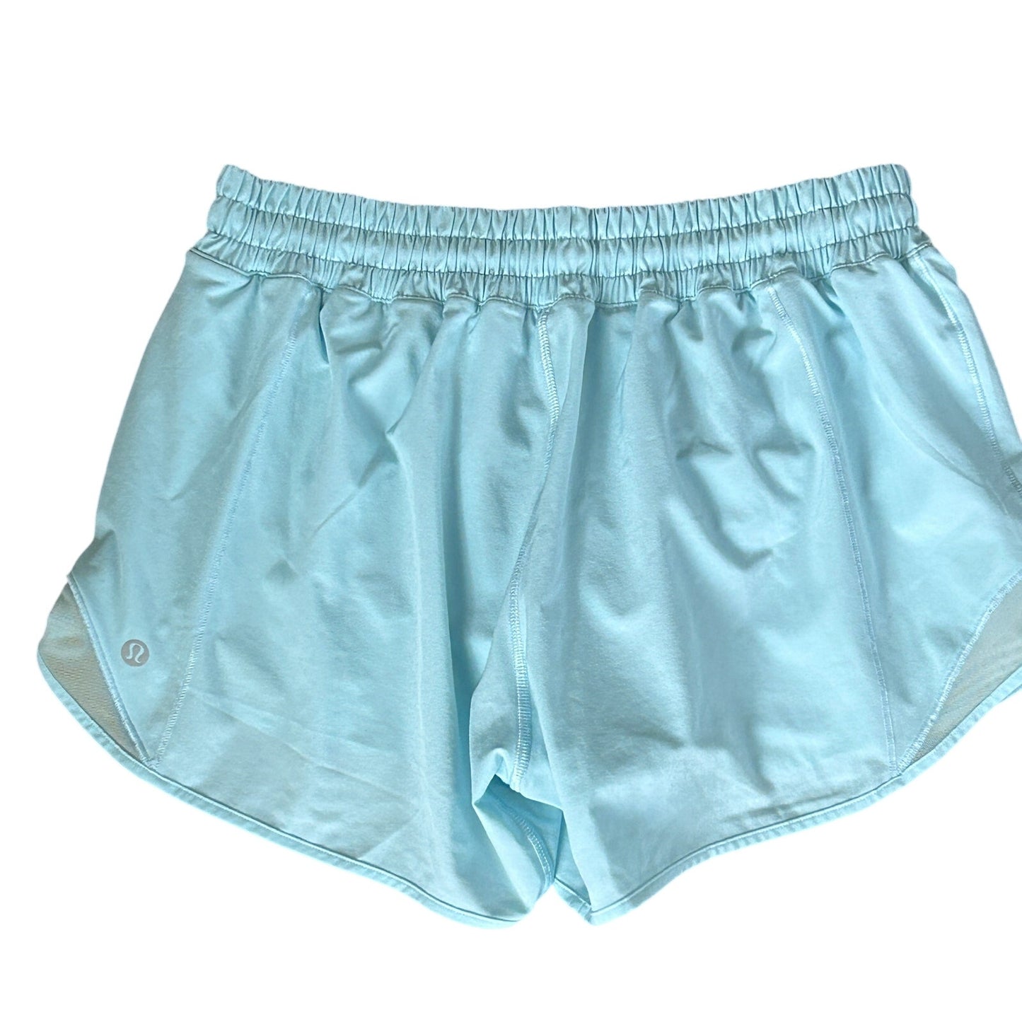 Lululemon Light Blue Hotty Hot High-Rise Lined Short 4" Womens Size 8 Tall