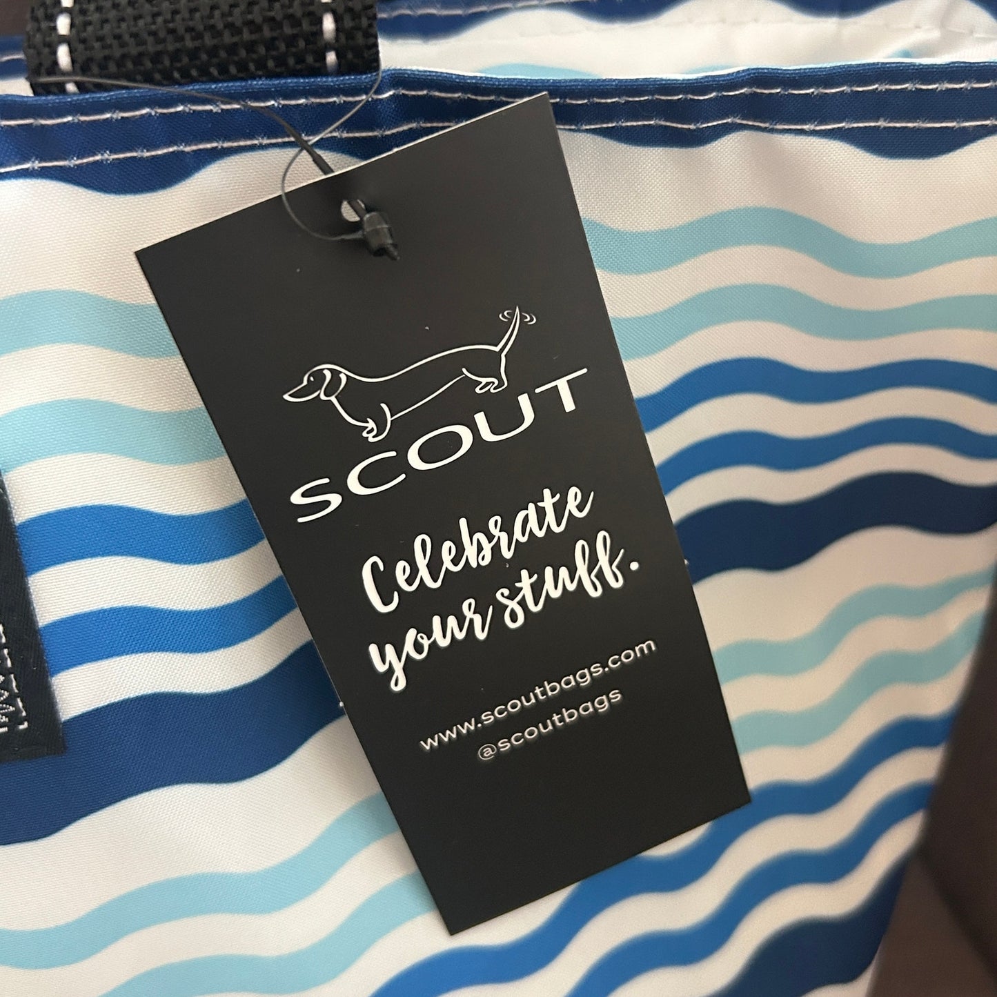 SCOUT Bags Blue Stripes French Waviera Nooner Lunch Box NEW