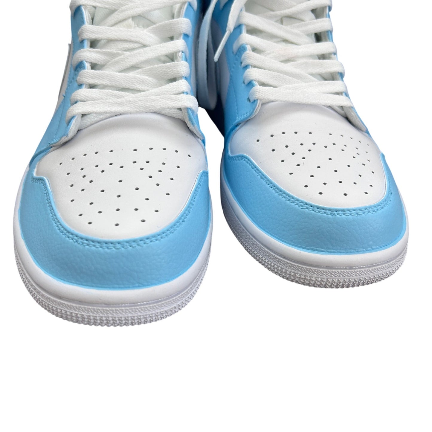 Nike Air Jordan 1 Mid White / Light Blue 554725-109 Men's Size 11 New In Box
