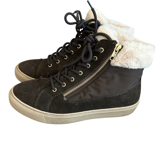 Cougar Waterproof Suede and Fur Lined Boots Sneaker Size Zipper Womens Size 9