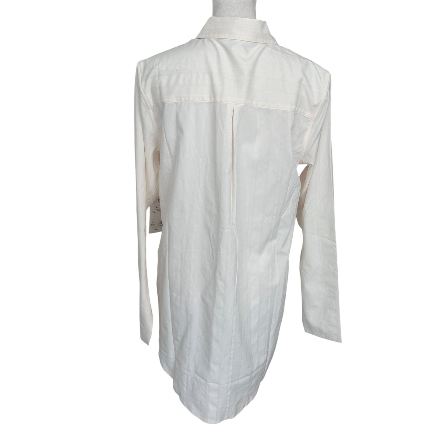 Athleta Urbanite Textured Top Long Sleeve Ivory Womens Size Small NEW