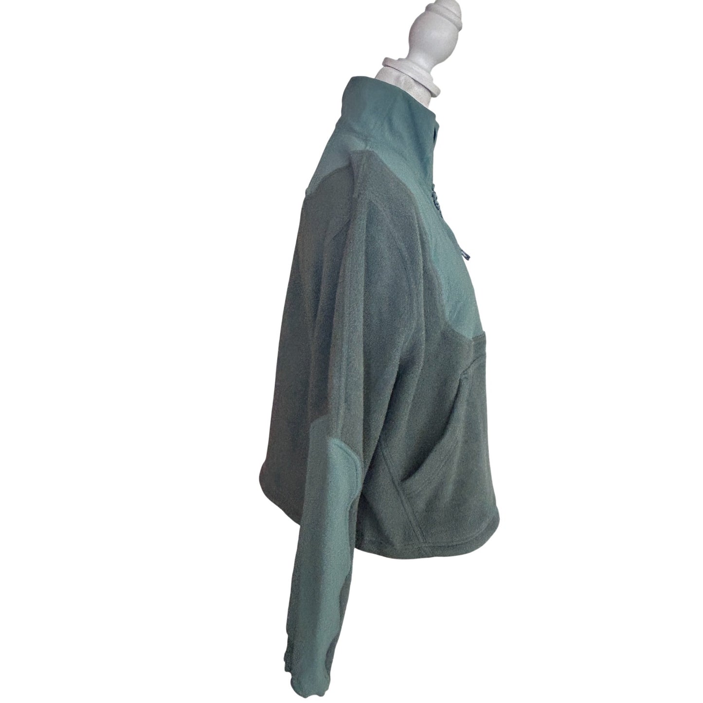 Lululemon NEW Green Fleece + Ripstop Hiking Pullover 1/4 Zip Womens Size 6 NWT