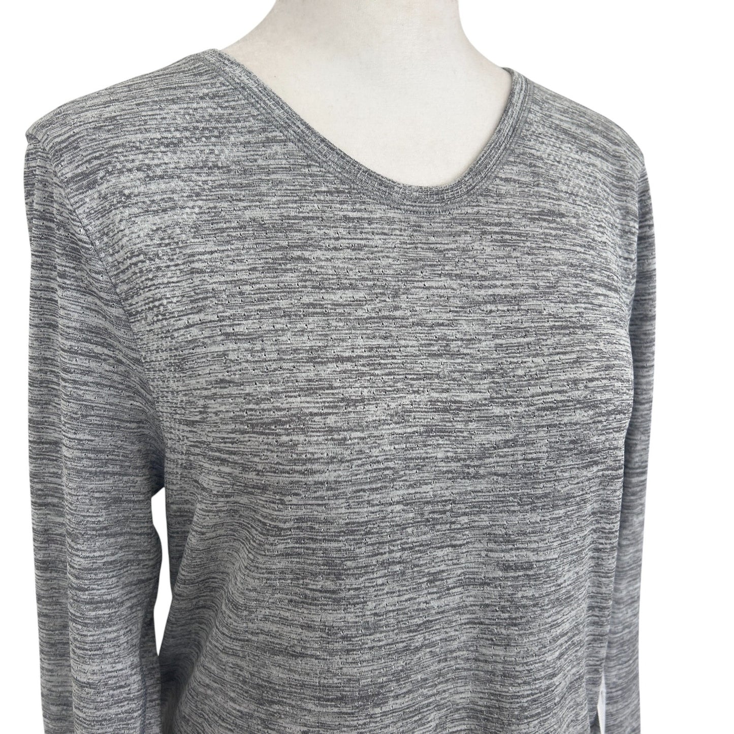 Athleta NWT Heather Gray In Motion Seamless Long Sleeve Top Womens Size Small