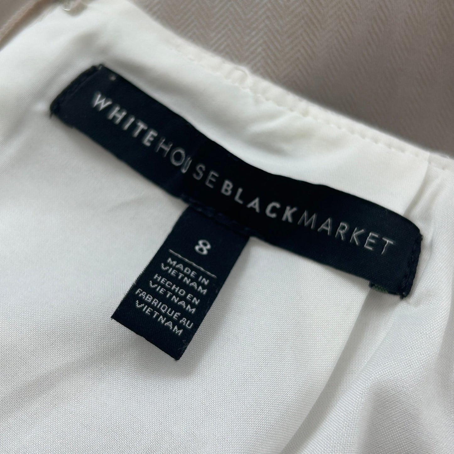 White House Black Market Classic Tan Pencil Skirt Womens Size 8