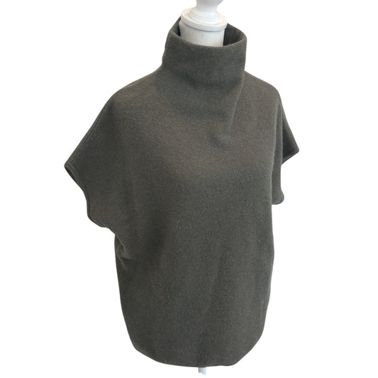 Tahari Gray Pure Luxe 100% Cashmere Sleeveless Sweater Womens Size Small