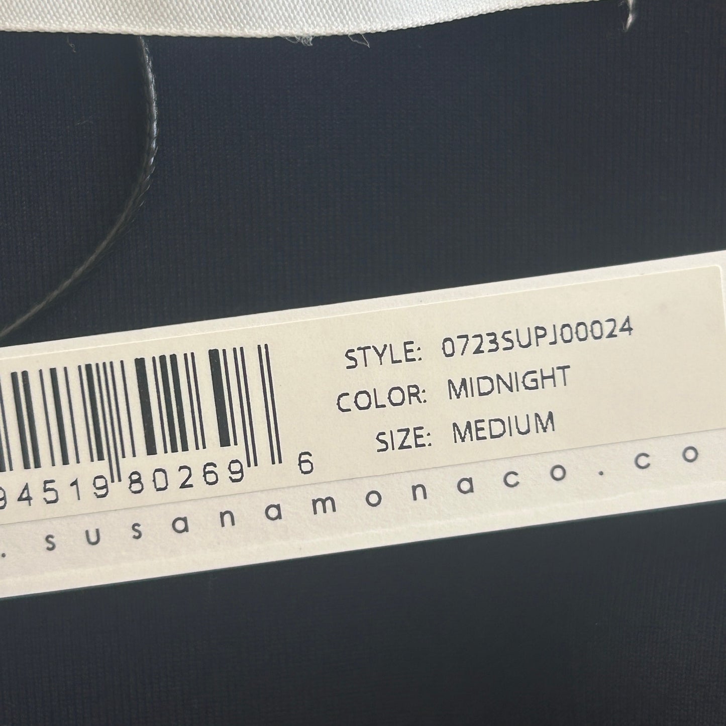 Susana Monaco NWT Navy Blue Midnight Angled Blazer Womens Size Medium NEW