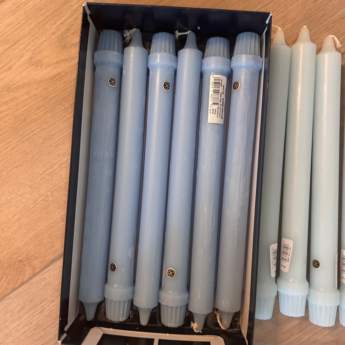 Colonial Candle Coastal Blue 10" Classic Candles Lot of 12  New in Box