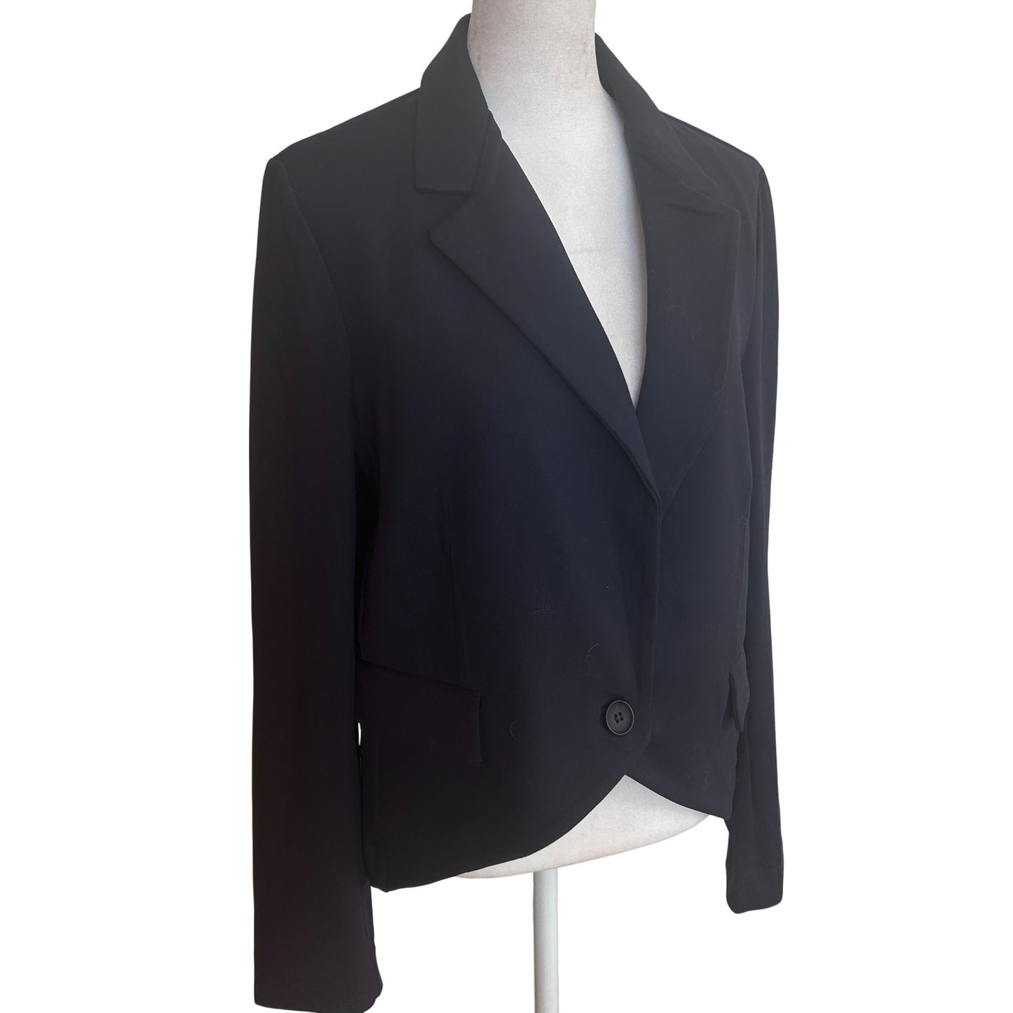 Susana Monaco NWT Navy Blue Midnight Angled Blazer Womens Size Medium NEW