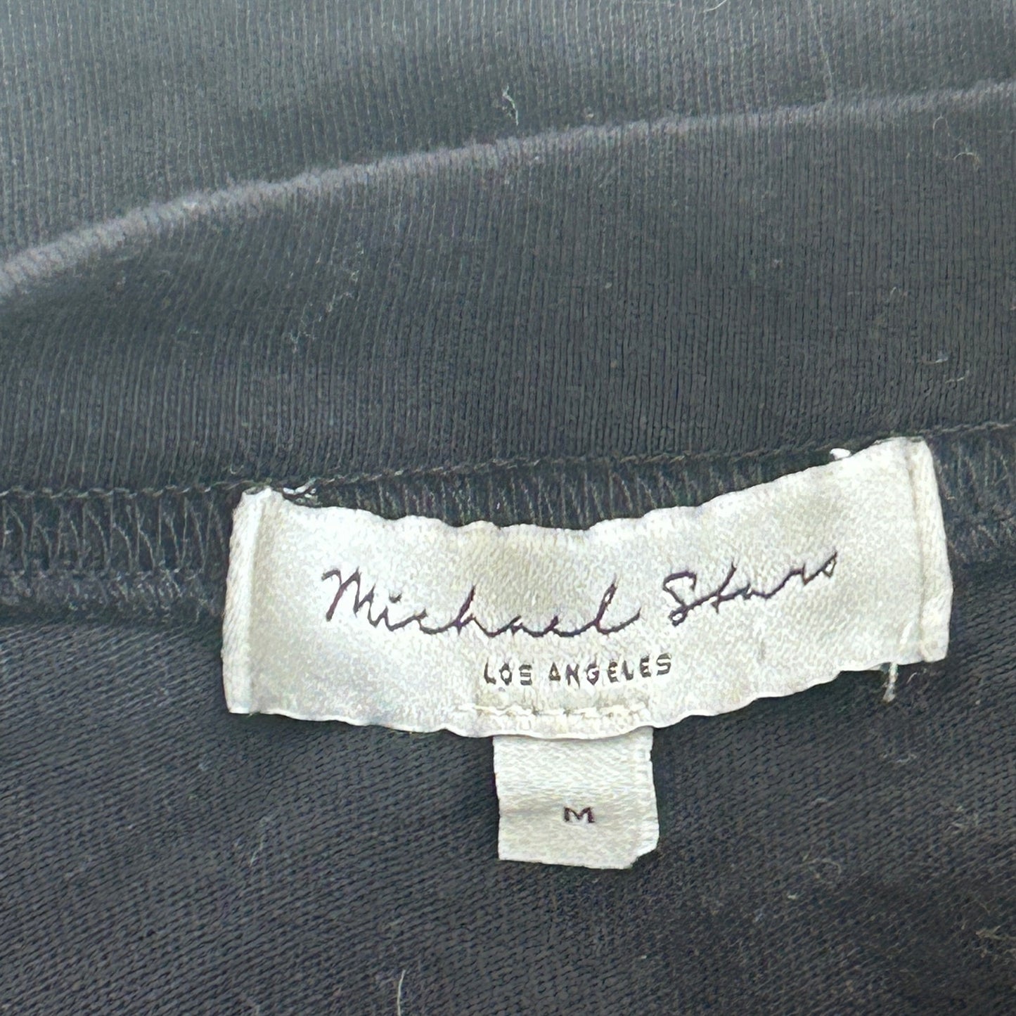 Michael Stars Black Mac High Crew Boxy Tee Long Sleeve Womens Size Medium