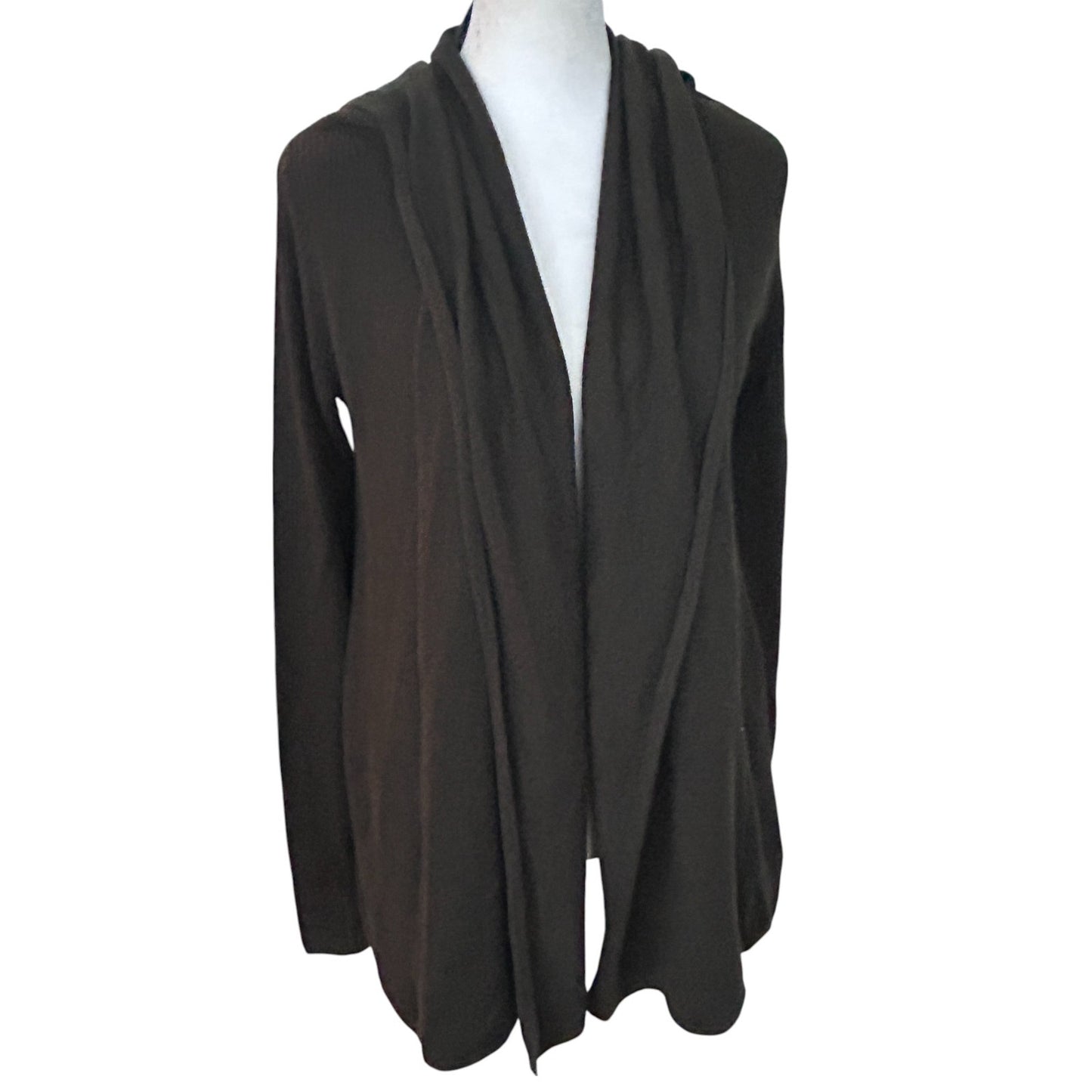 Lululemon Dark Olive Hooded Sundown Sweater Wrap Womens Size 4 LW4AU5S NEW