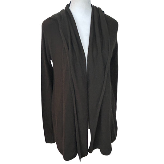 Lululemon Dark Olive Hooded Sundown Sweater Wrap Womens Size 4 LW4AU5S NEW
