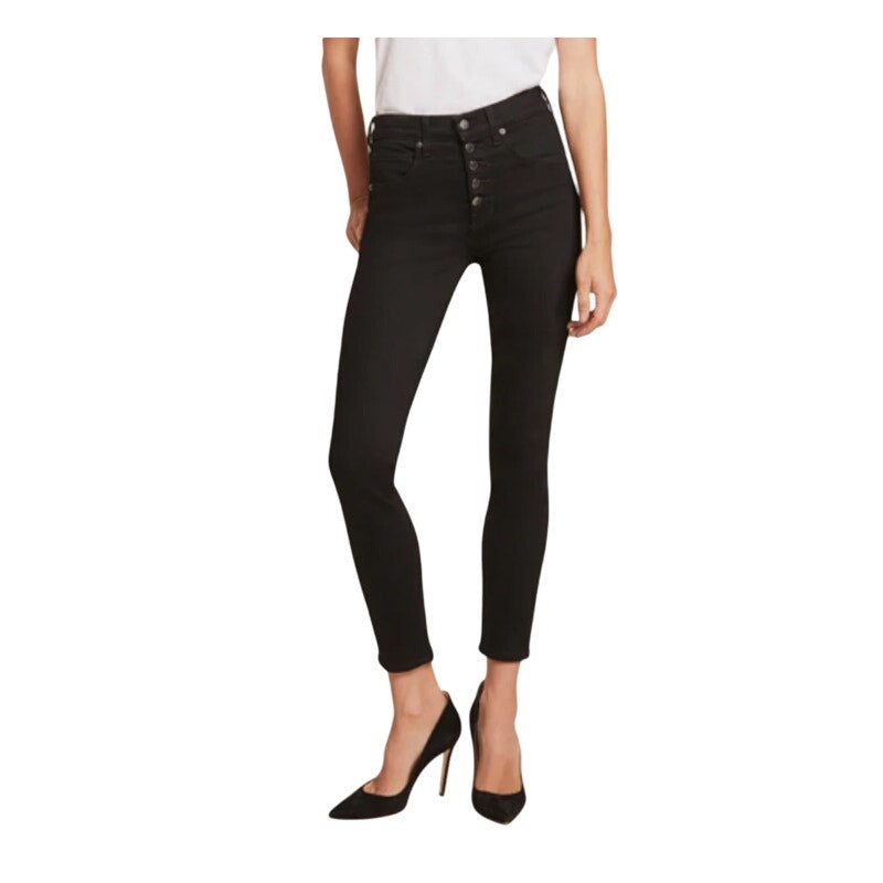 Veronica Beard Debbie Ankle Skinny High Rise Black Denim Jeans Womens Size 25