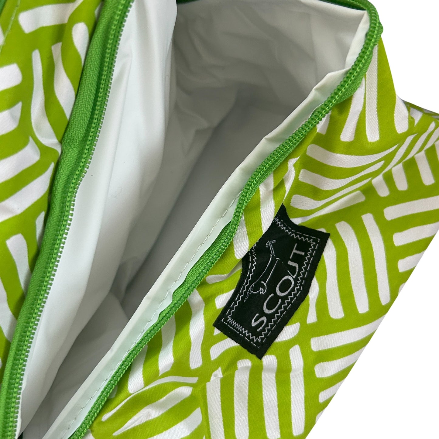 SCOUT Bags Green and White Insulated Lunch Tote The Double Decker NEW