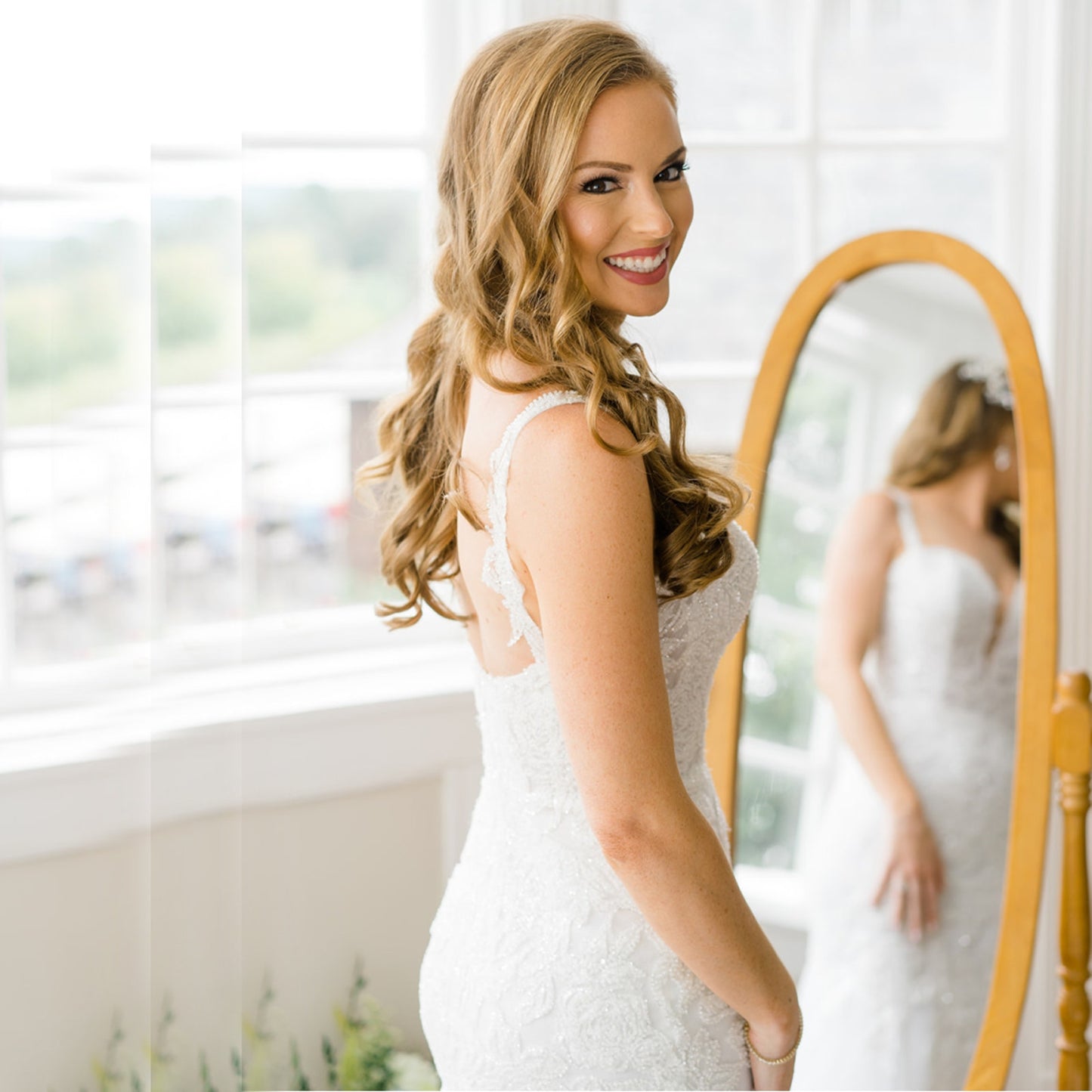 Calla Blanche Farrah Mermaid Beaded Wedding Dress Size 8
