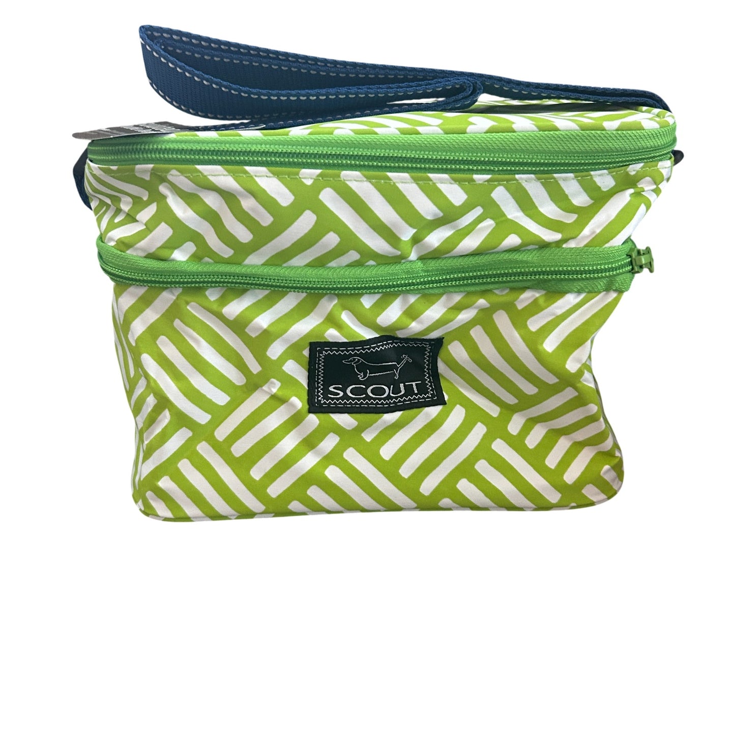 SCOUT Bags Green and White Insulated Lunch Tote The Double Decker NEW