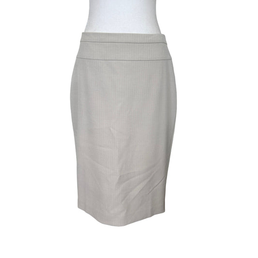 White House Black Market Classic Tan Pencil Skirt Womens Size 8