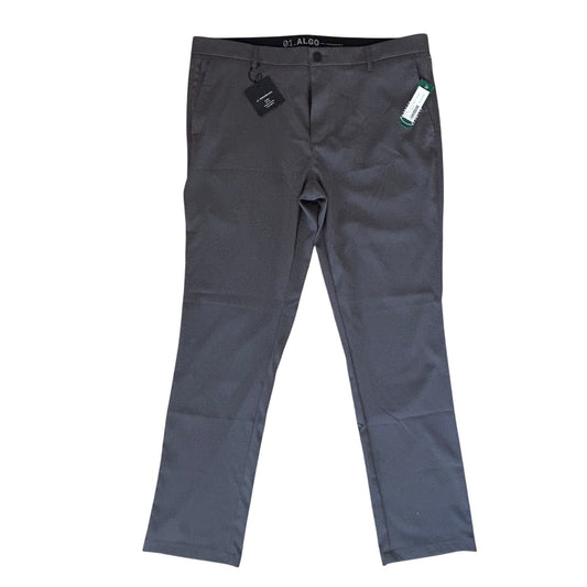 01.Algo NWT Rory Slim Fit Performance Golf Pant Dark Grey Mens Size 38 x 32 NEW