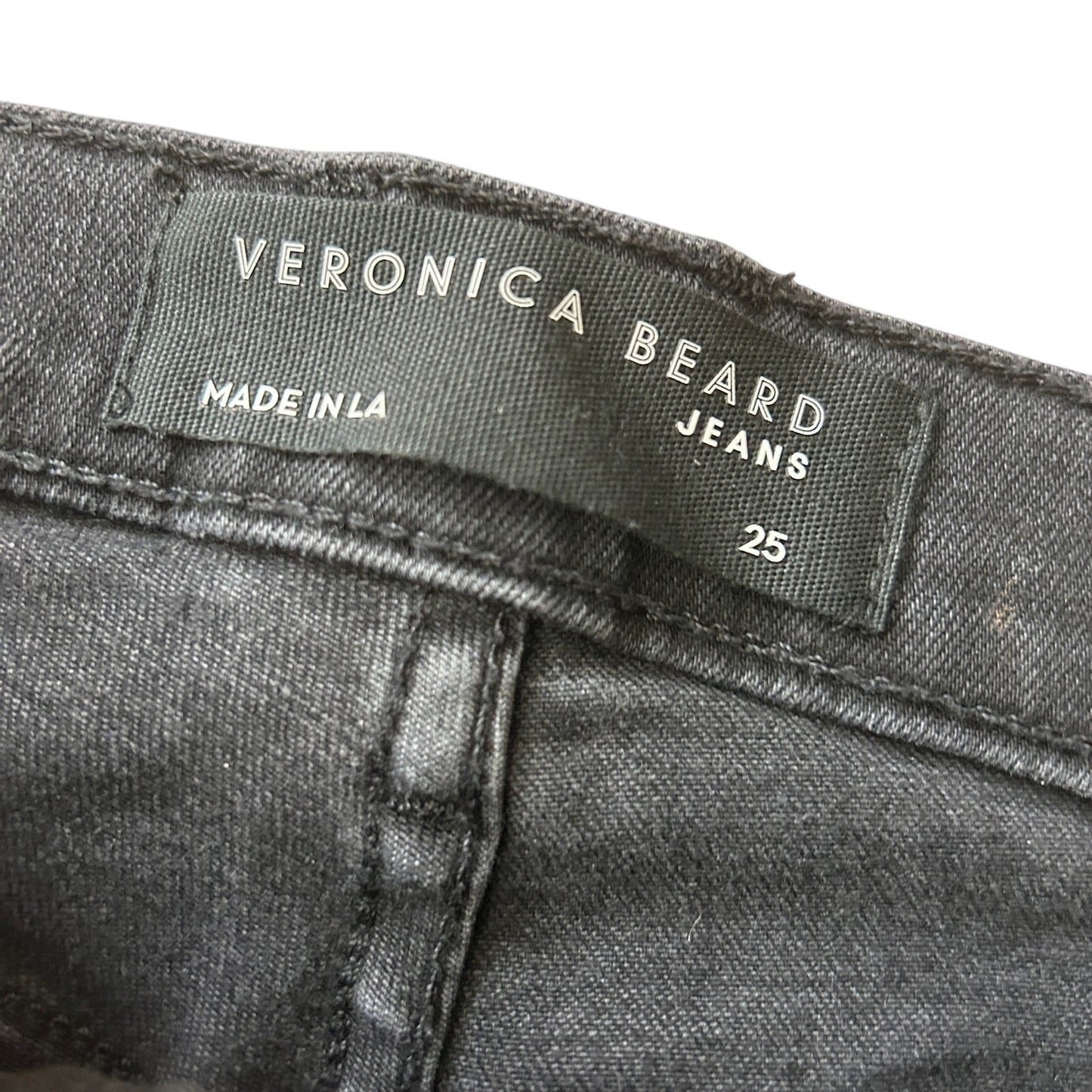 Veronica Beard Debbie Ankle Skinny High Rise Black Denim Jeans Womens Size 25