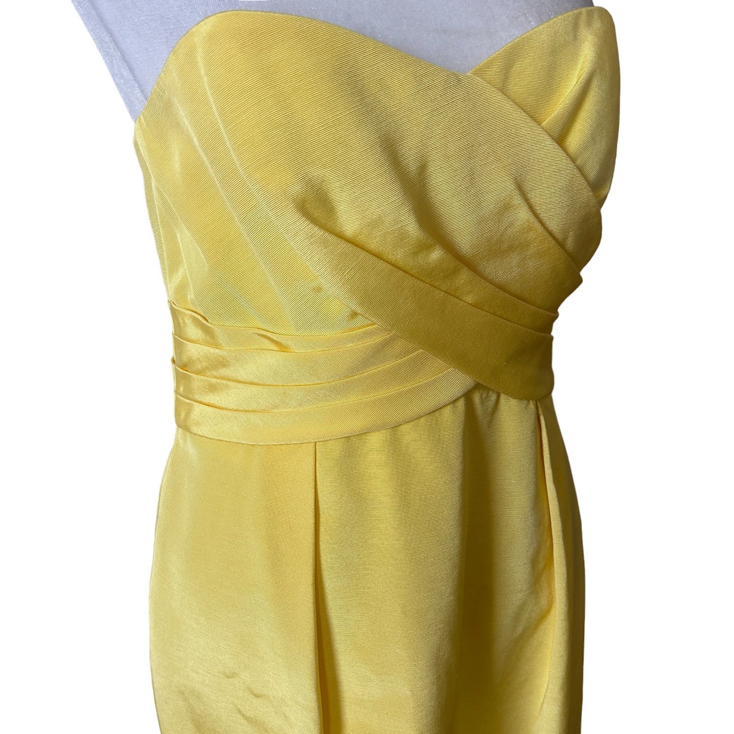 Anthropologie Shoshanna Yellow Strapless Mini Cocktail Sheath Dress Size 2