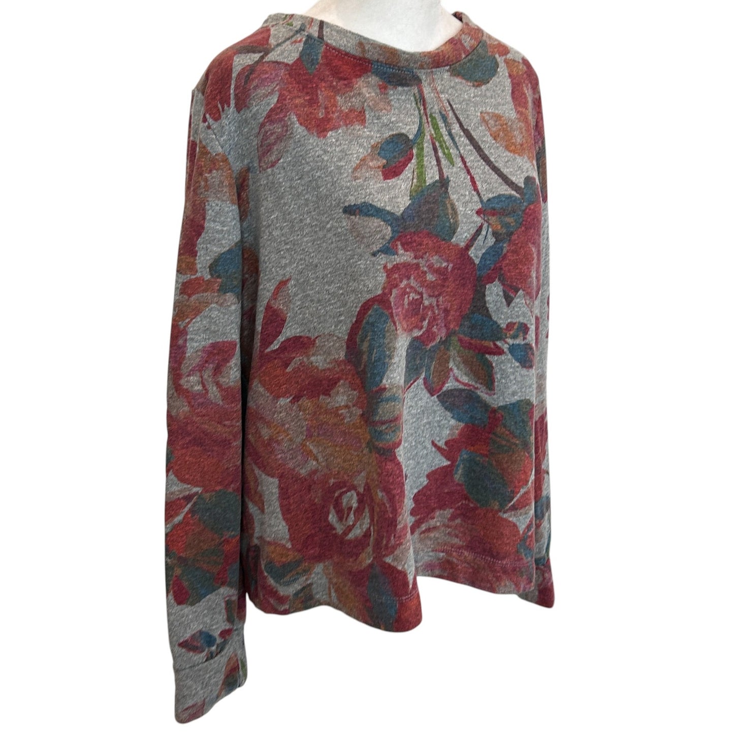 Anthropologie T.LA Floral Pullover Sweatshirt Womens Size Medium