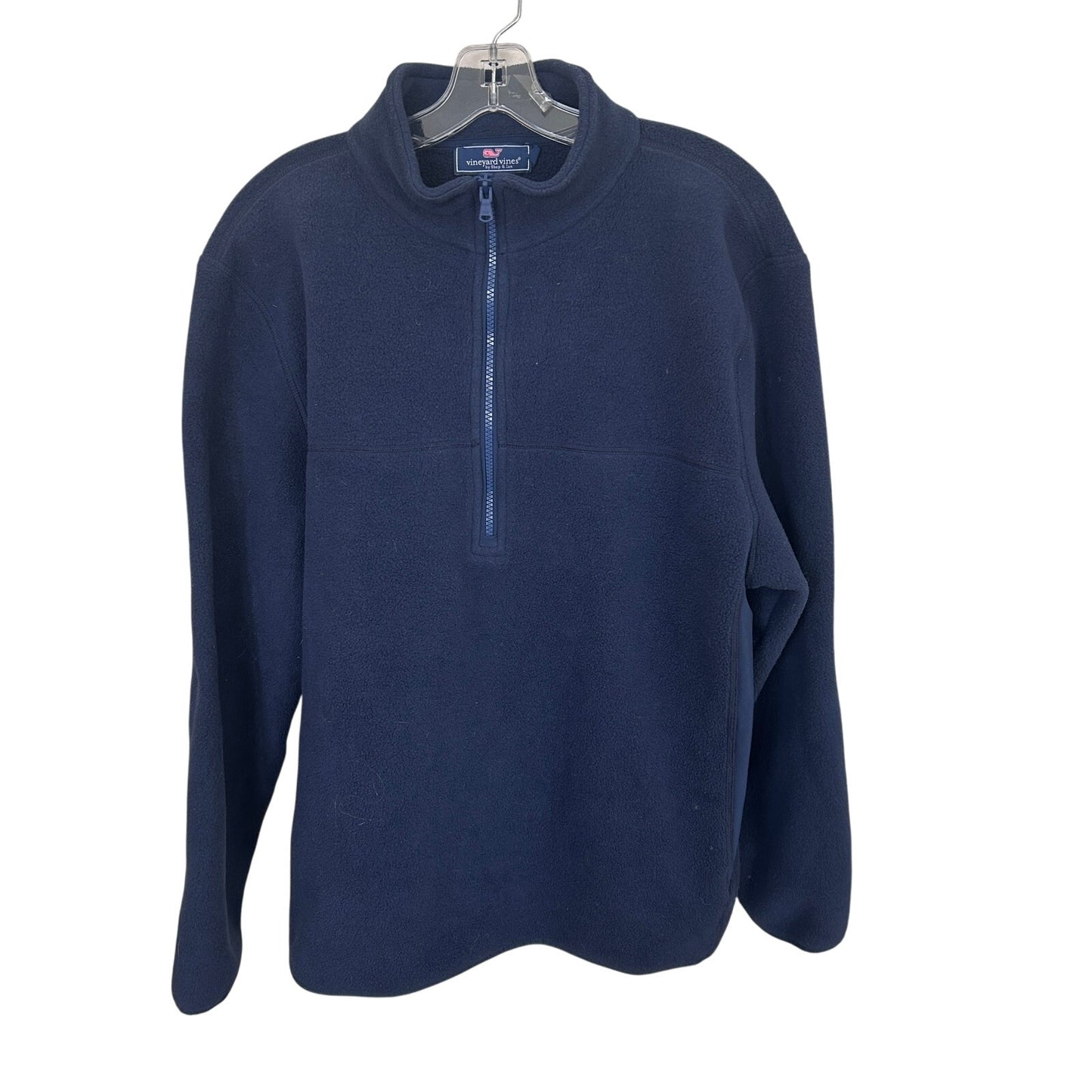 Vineyard Vines Navy Blue 1/4 Zip Fleece Pullover Men's Size Large