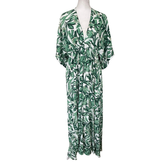 Baltic Born Green Floral Print Byron Jumpsuit Womens Size XL New With Tags