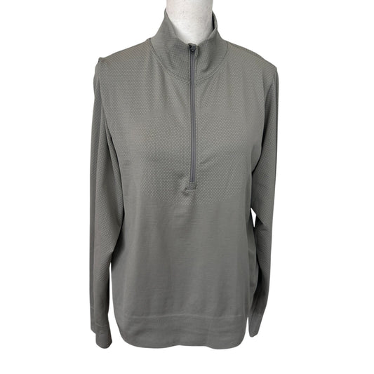 Lululemon Gull Gray Swiftly Relaxed 1/2 Zip Womens Size 8