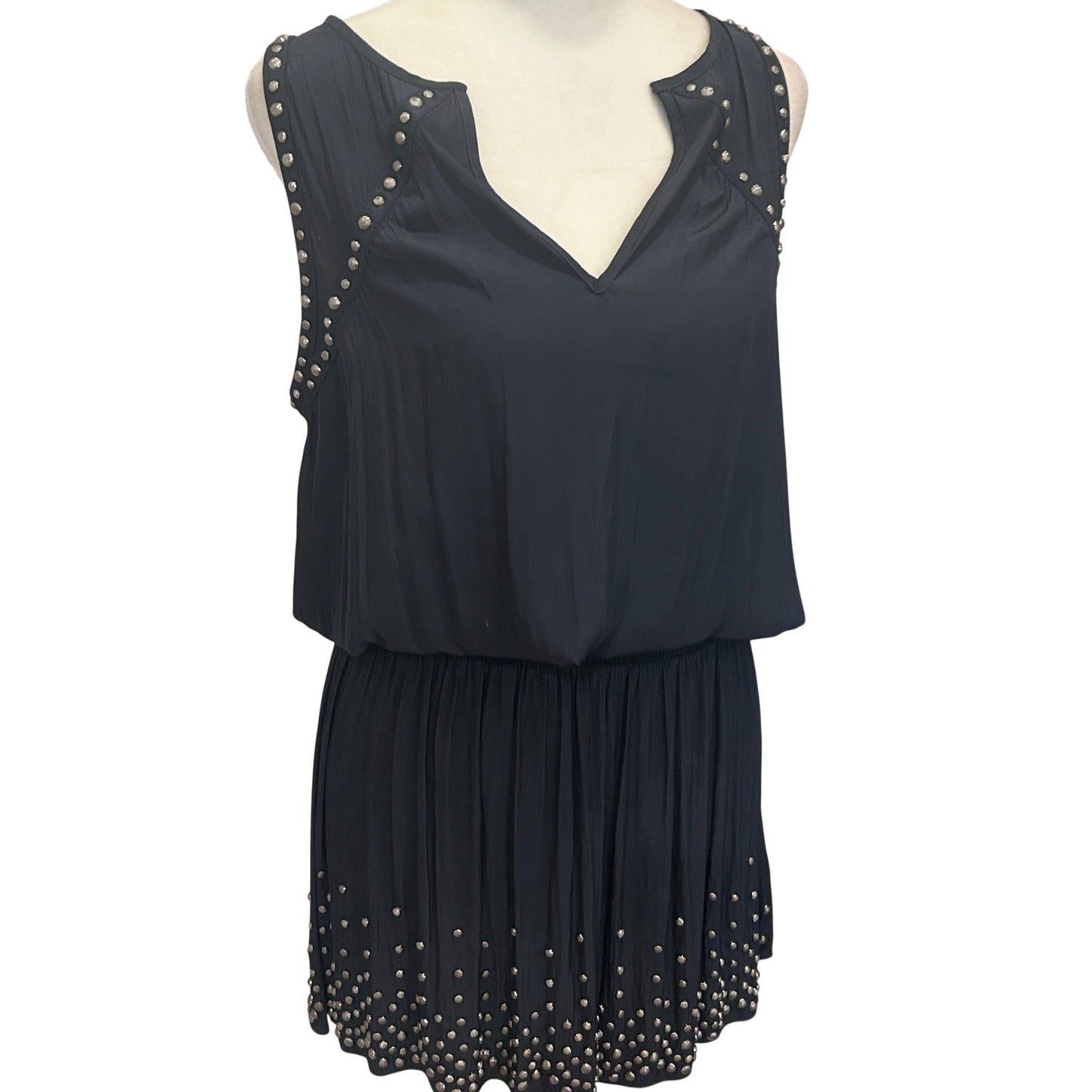 Ramy Brook NWT Navy Blue Embellished Hilary Mini Dress Womens Size Small NEW