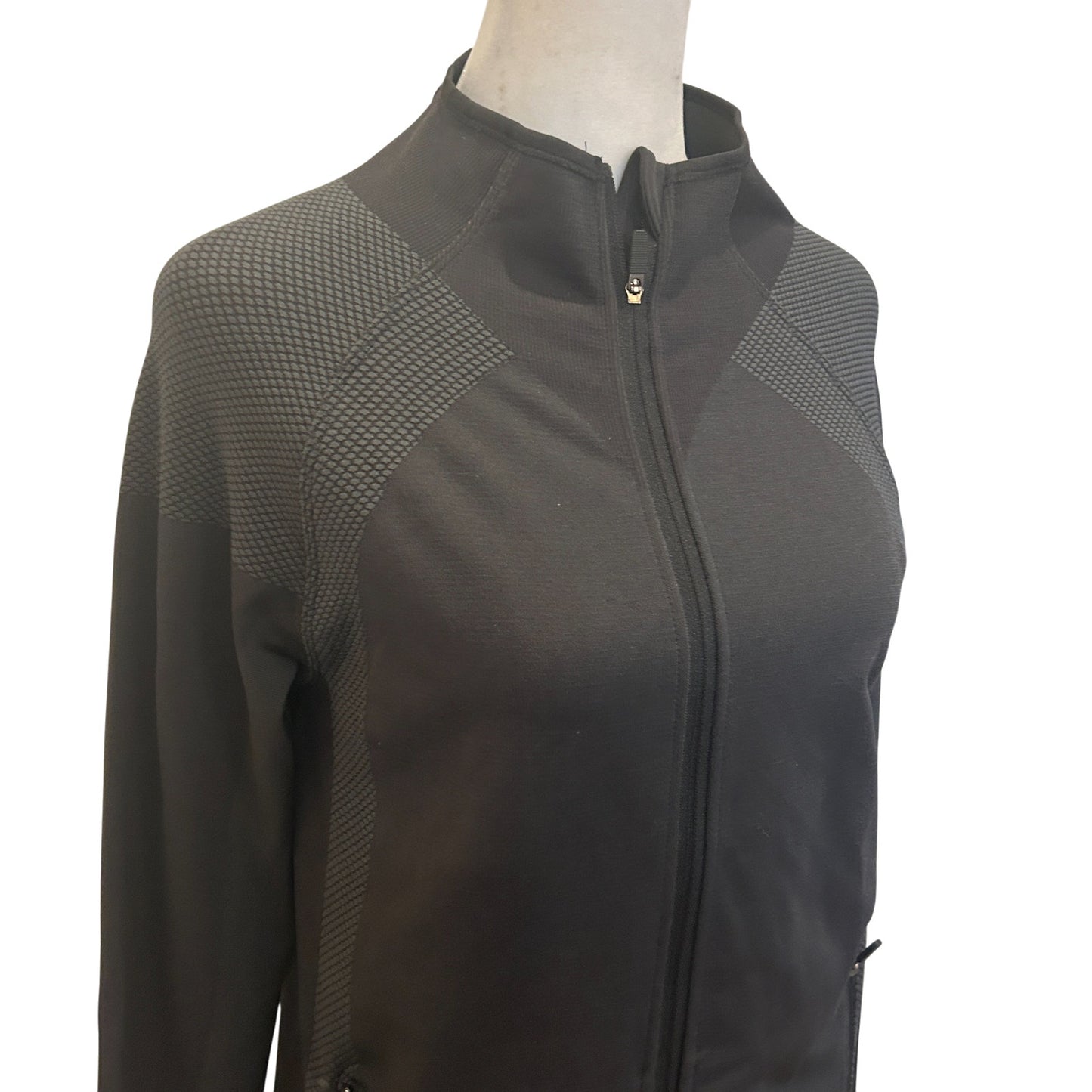Lululemon Black For the Chill of It Full Zip Jacket Womens Size 10