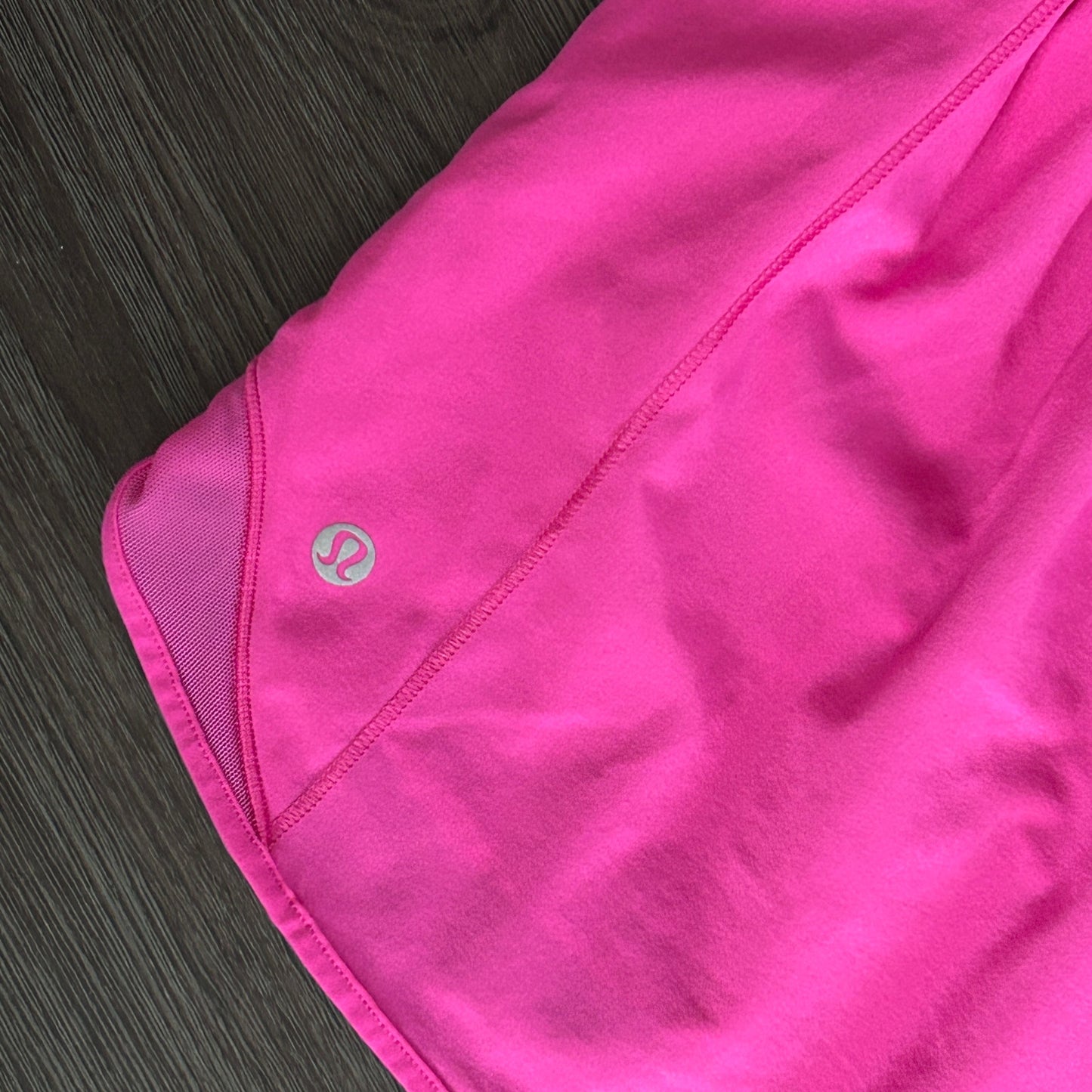 Lululemon Bright Pink Hotty Hot High-Rise Lined Short 4" Womens Size 8 Tall