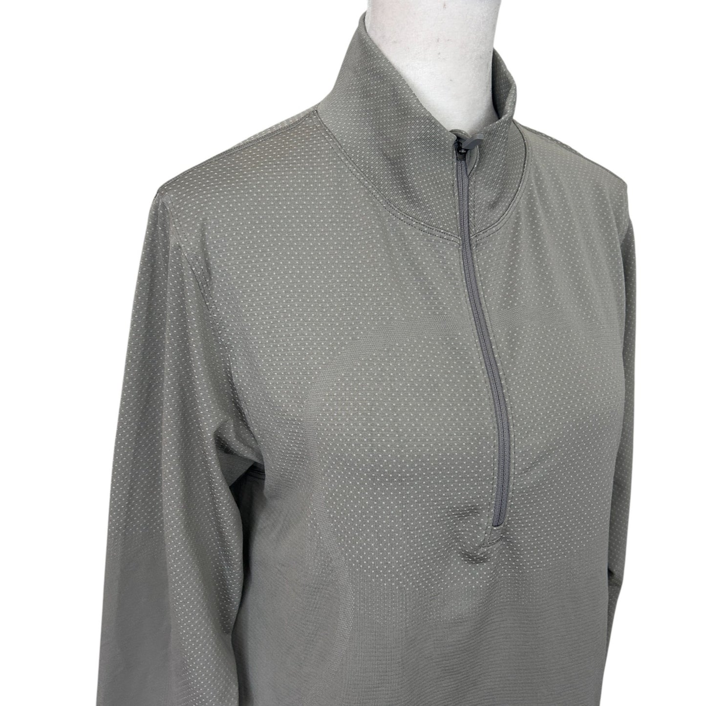 Lululemon Gull Gray Swiftly Relaxed 1/2 Zip Womens Size 8
