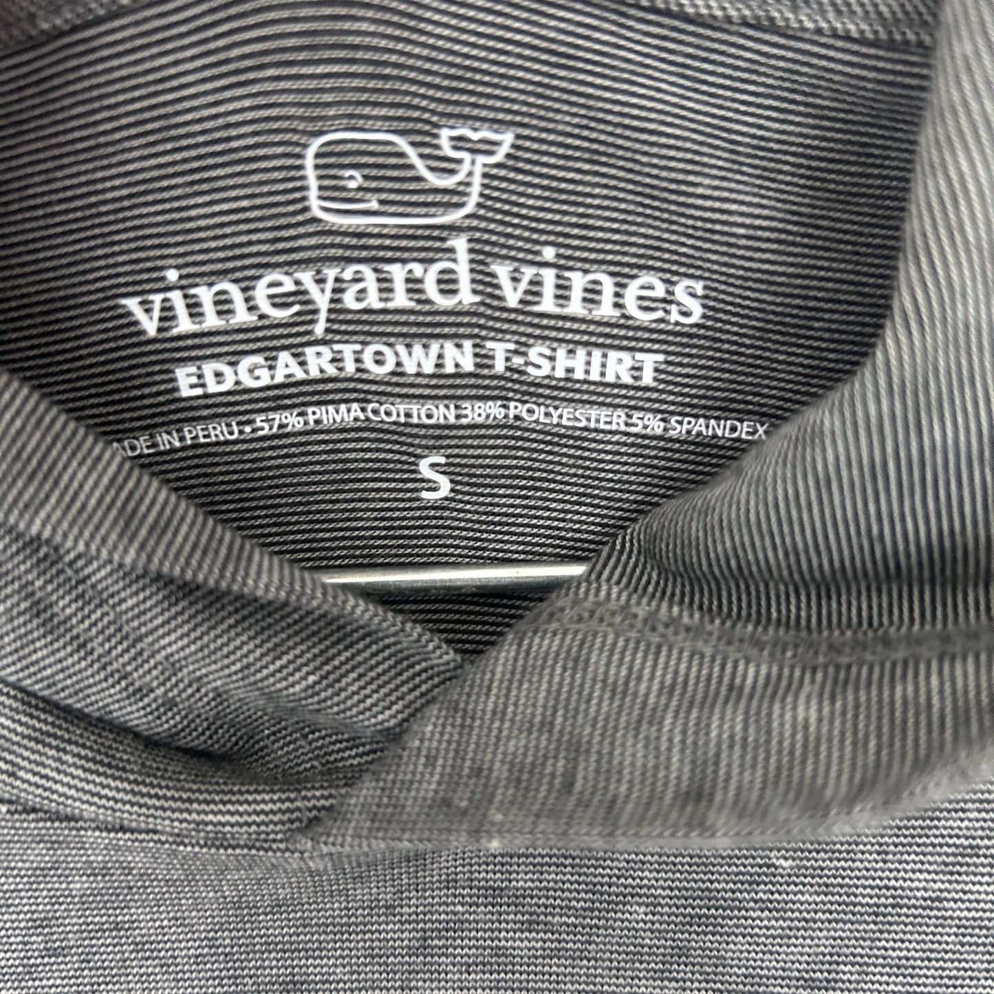 Vineyard Vines Gray Long Sleeve Hooded Island T-Shirt Mens Size Small