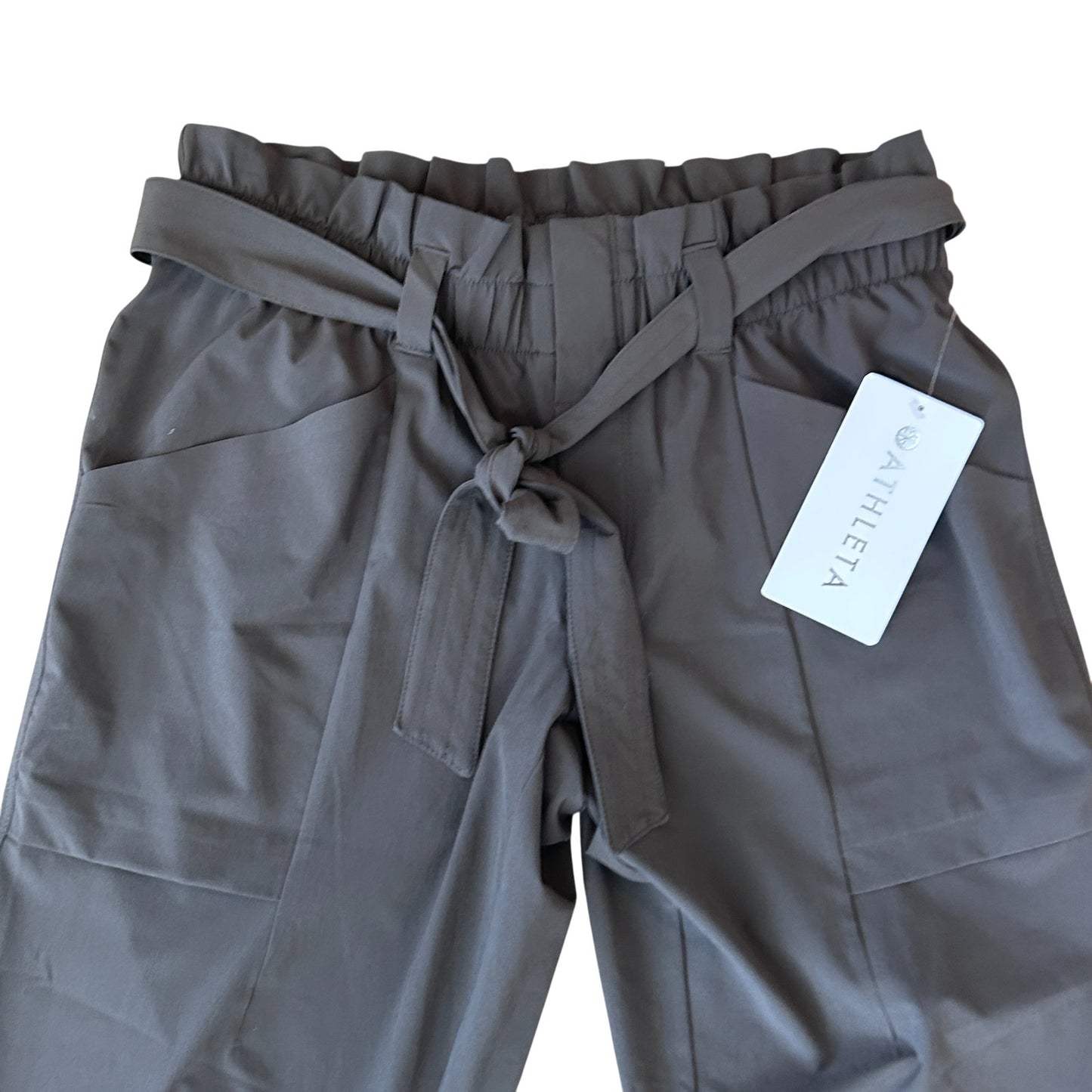 Athleta NWT Gray Cropped Skyline Pant Womens Size 4 NEW