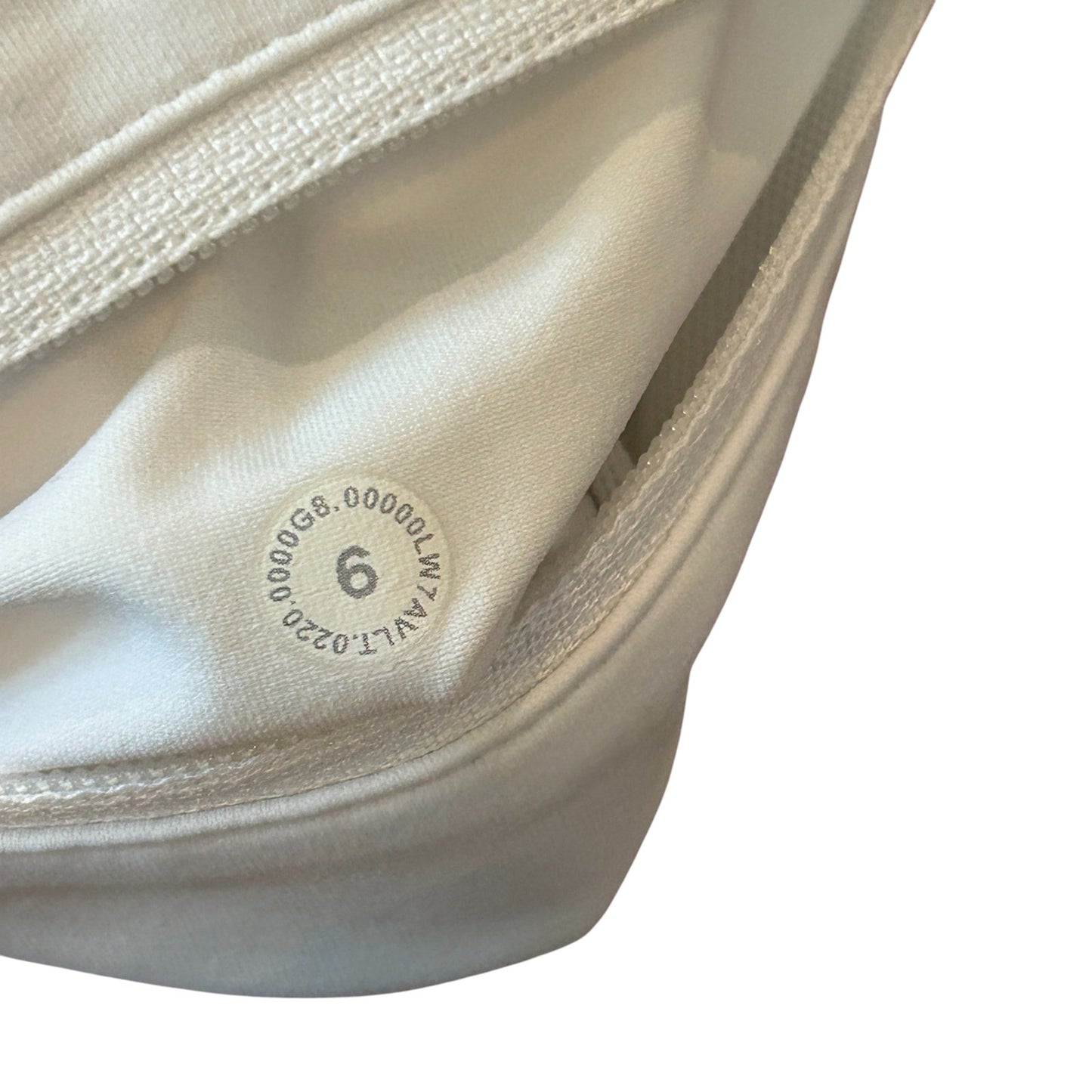 Lululemon White Speed Up High Rise Lined Short Womens Size 6