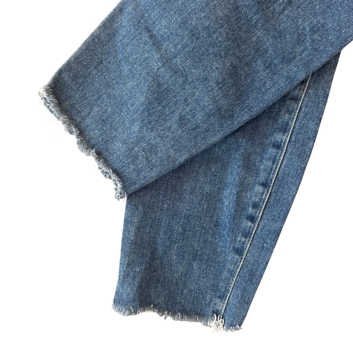 Paige Jeans Hoxton Crop Medium Wash Raw Hem Cropped Jeans Womens Size 29