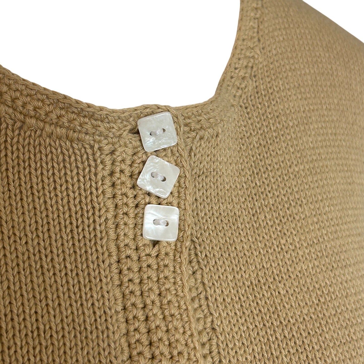 Lauren Hansen Studio Brown Button Down Cardigan Sweater Unique Womens Size Small