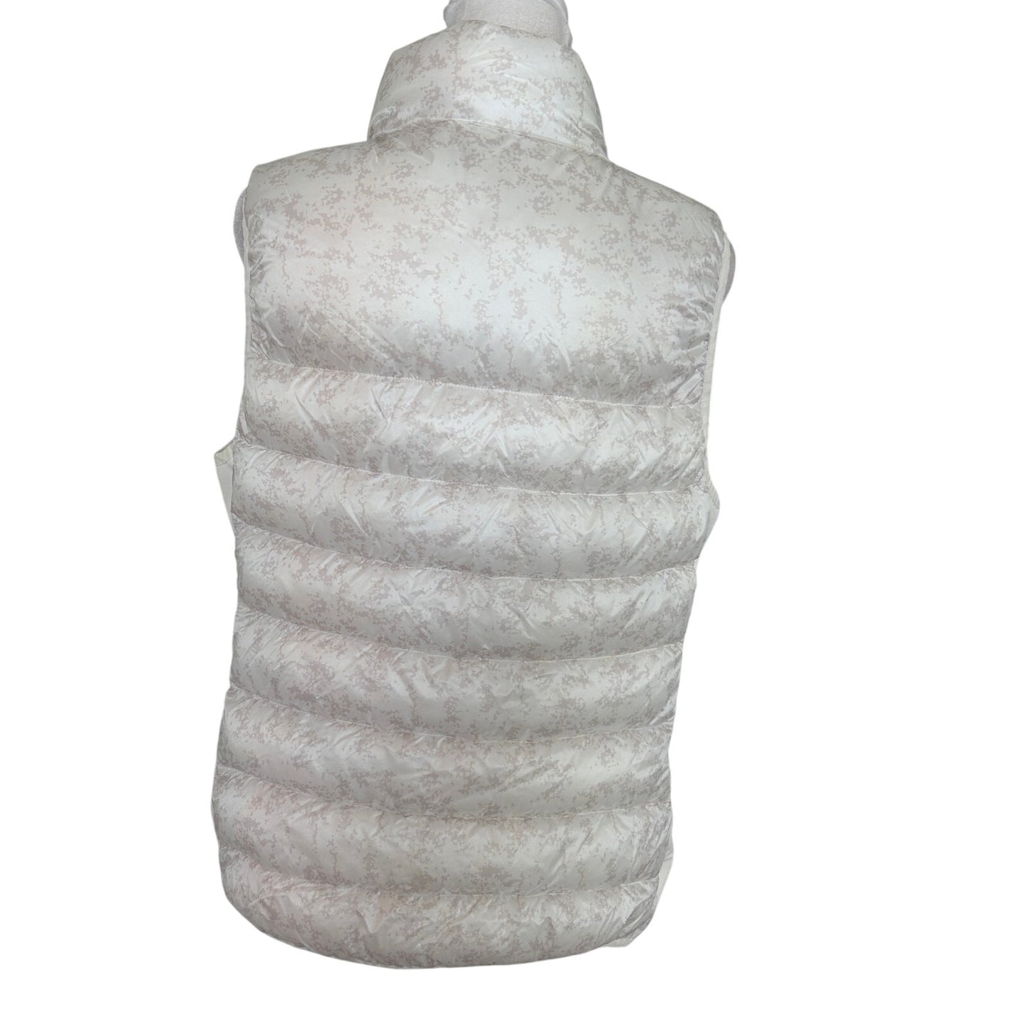 Fabletics Ivory Off-White Puffer Down Vest Womens Size Medium