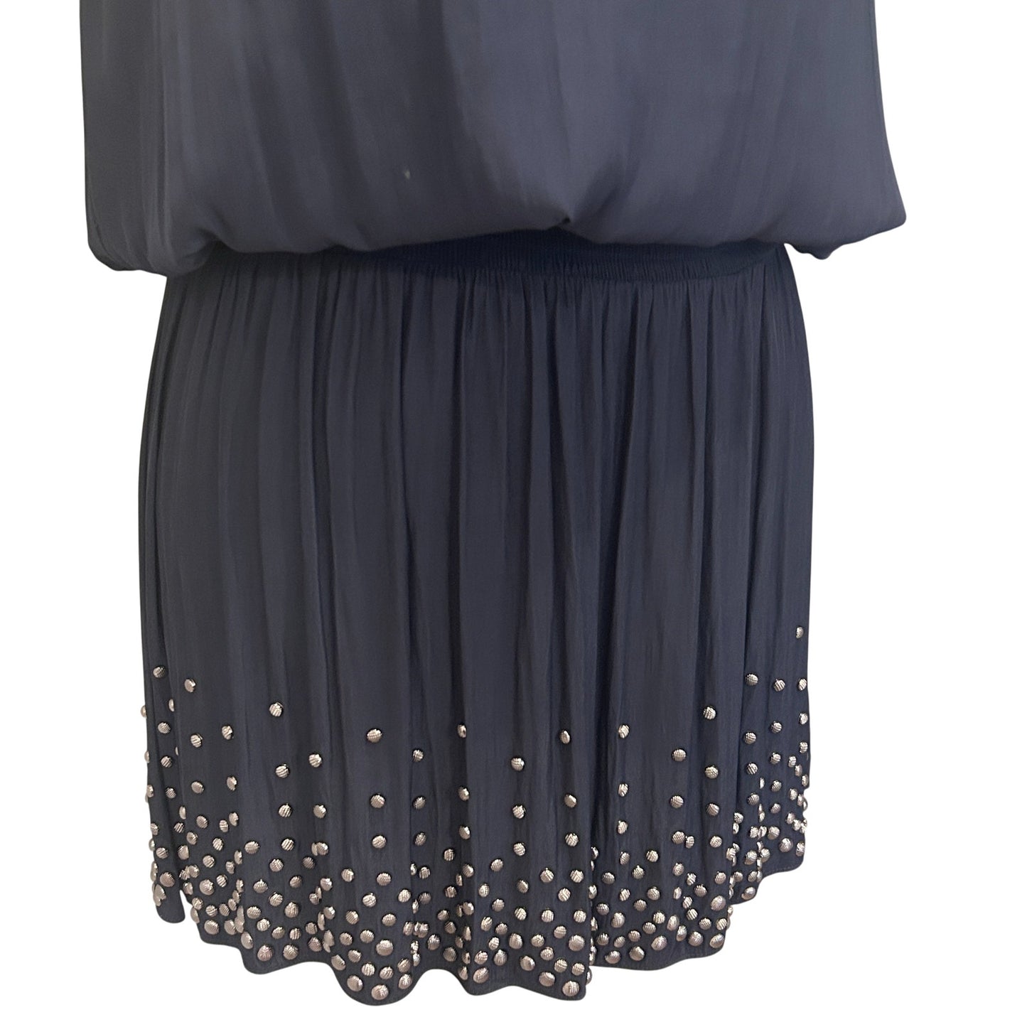 Ramy Brook NWT Navy Blue Embellished Hilary Mini Dress Womens Size Small NEW