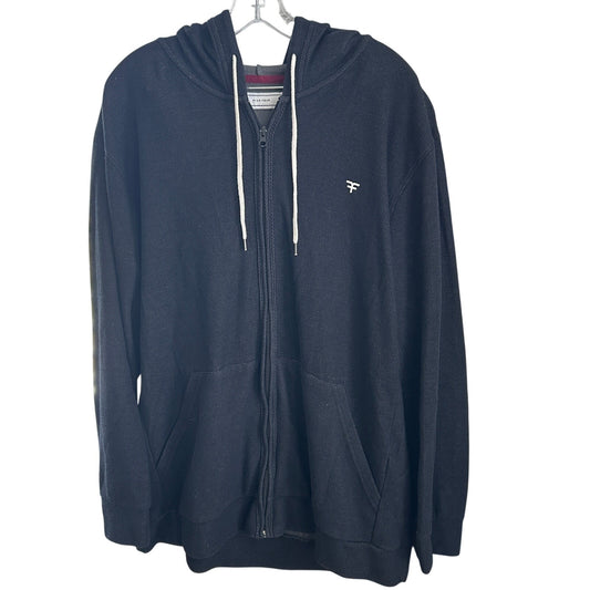 Five Four Black Full Zip Hooded Sweatshirt Men's Size 2XL