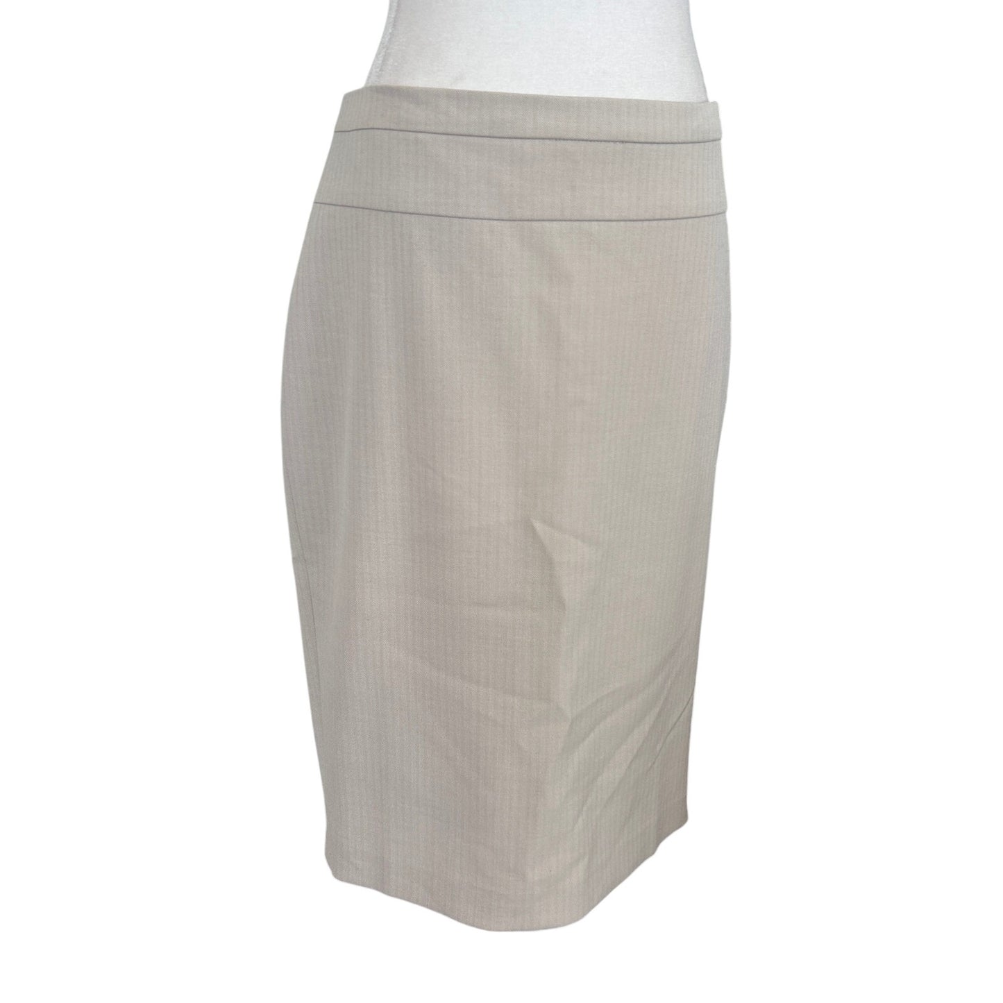 White House Black Market Classic Tan Pencil Skirt Womens Size 8