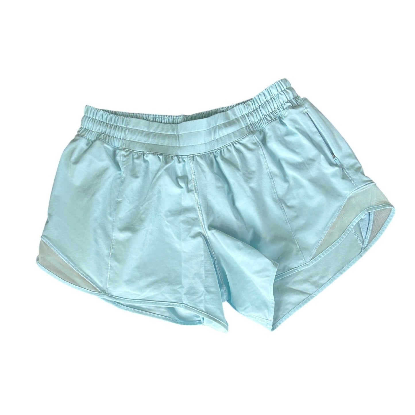 Lululemon Light Blue Hotty Hot High-Rise Lined Short 4" Womens Size 8 Tall