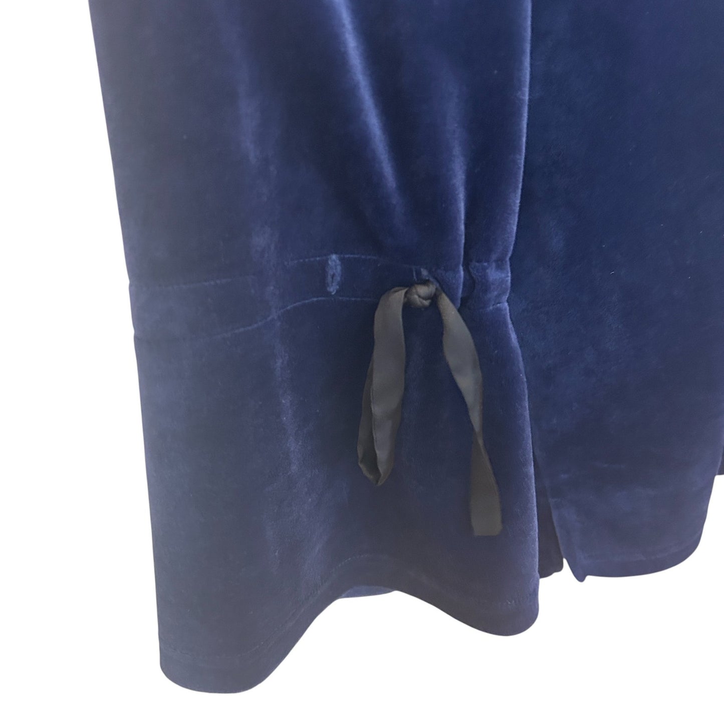 Sanctuary Blue Velvet Long Bell Sleeve Tunic Pullover Top Womens Size Medium