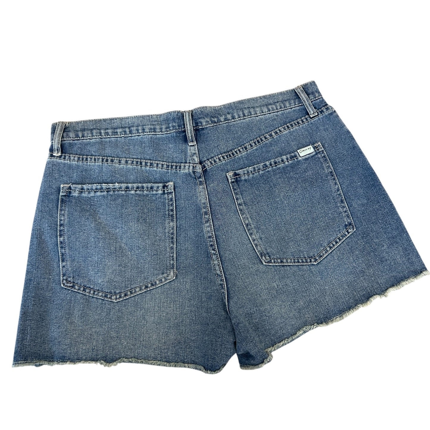 Circus NY Sam Edelman High Rise Denim Short Embroidered Sunflower Womens Size 31
